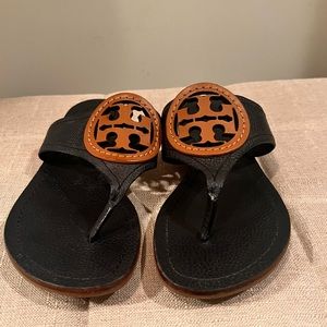 Tory Burch Sandals navy blue size 8 1/2